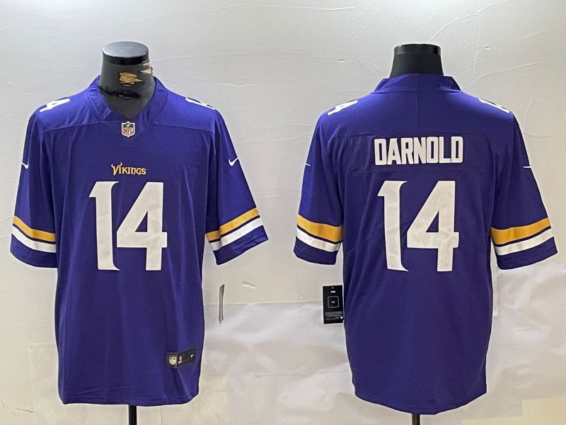 Men Minnesota Vikings 14 Darndld Purple Second generation 2024 Nike Limited NFL Jersey